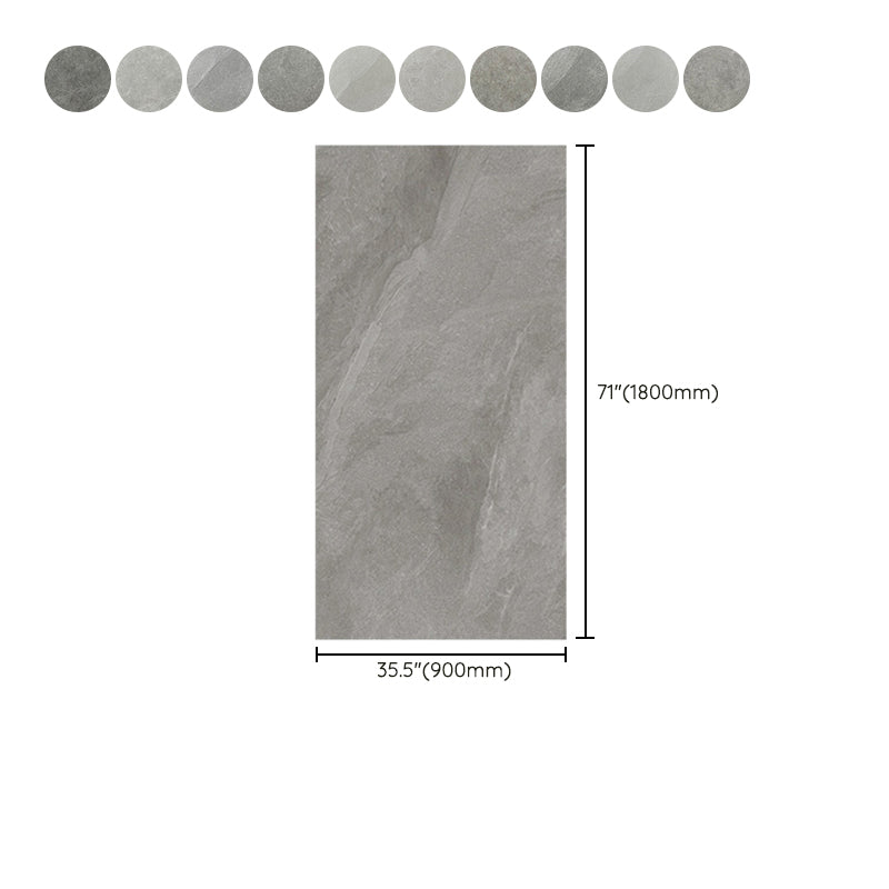 Rectangular Floor Tile Vintage Matte Gray Floor and Wall Tile