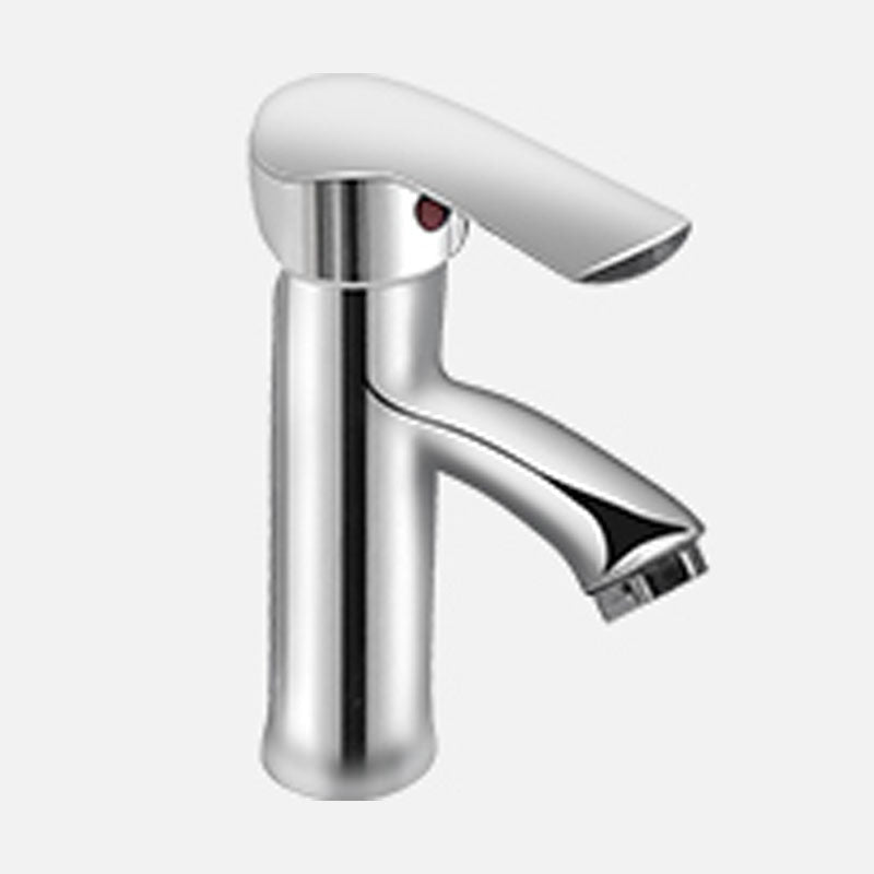 Bathroom Sink Ceramic White Round Anti-spill Sink with Faucet