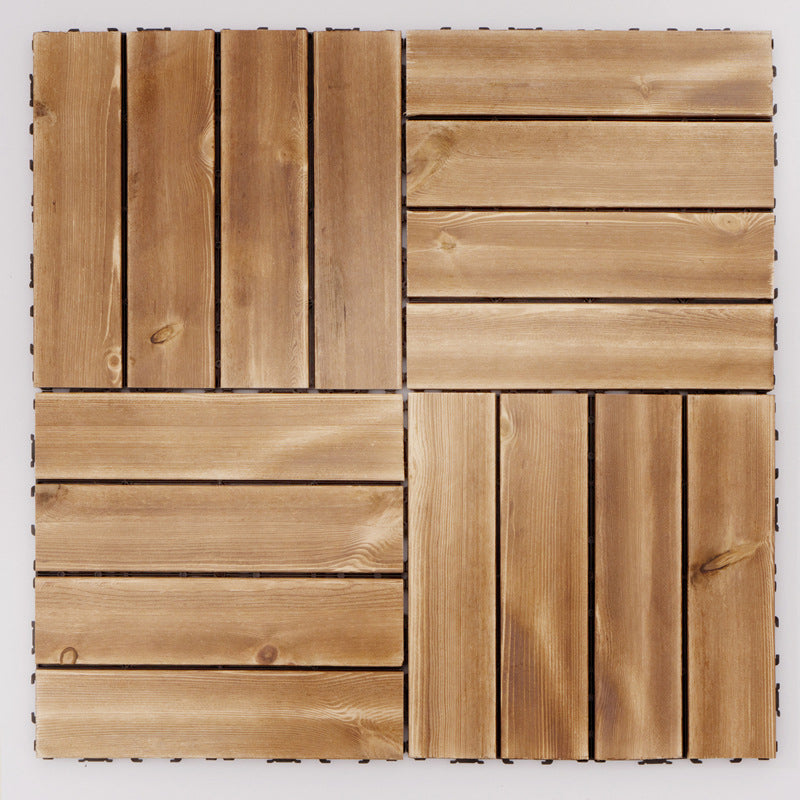 Traditional Click-Locking Distressed Flooring Wood Floor Planks