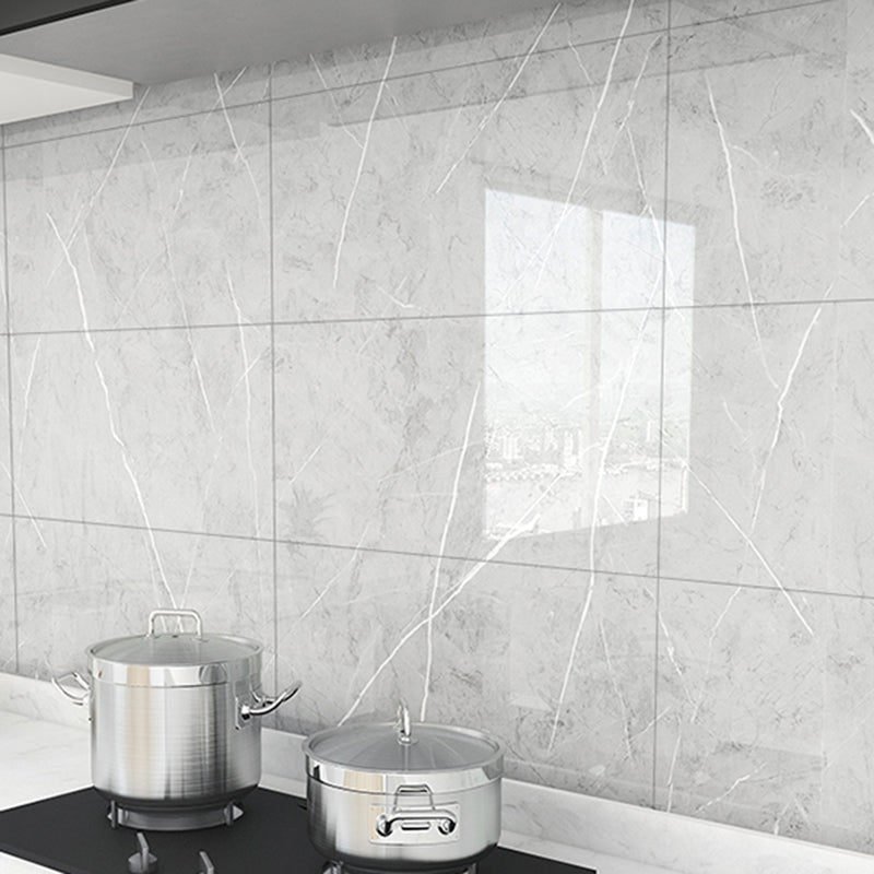Plastic Peel & Stick Field Tile Rectangular Waterproof Single Tile