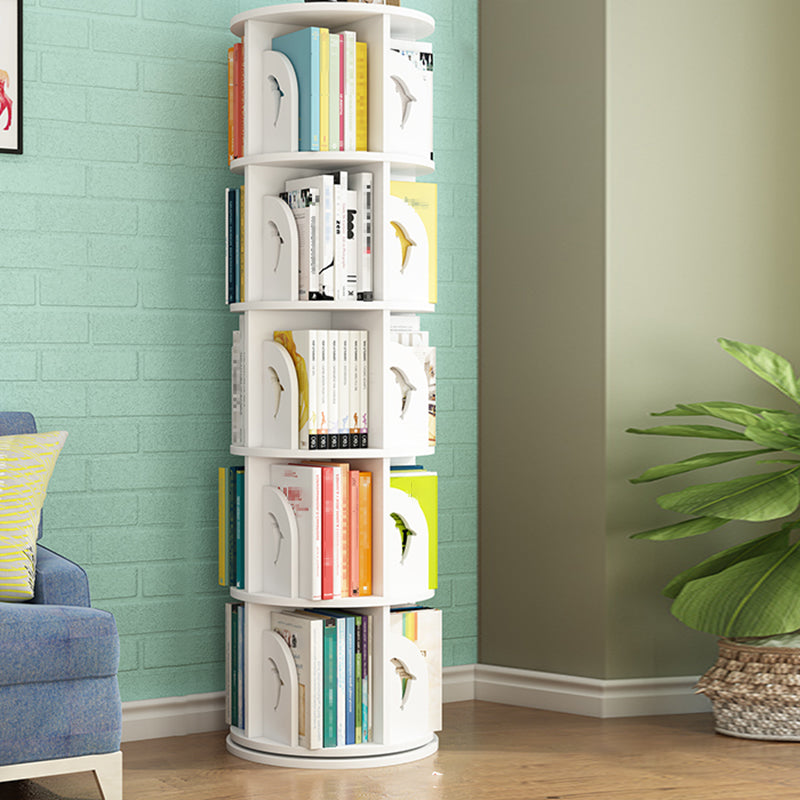 Scandinavian Shelf Freestanding Standard Kids Bookcase in Manufactured Wood