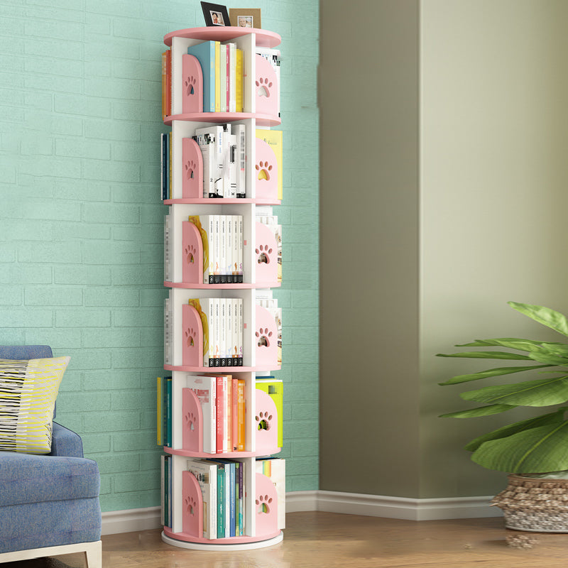 Scandinavian Shelf Freestanding Standard Kids Bookcase in Manufactured Wood