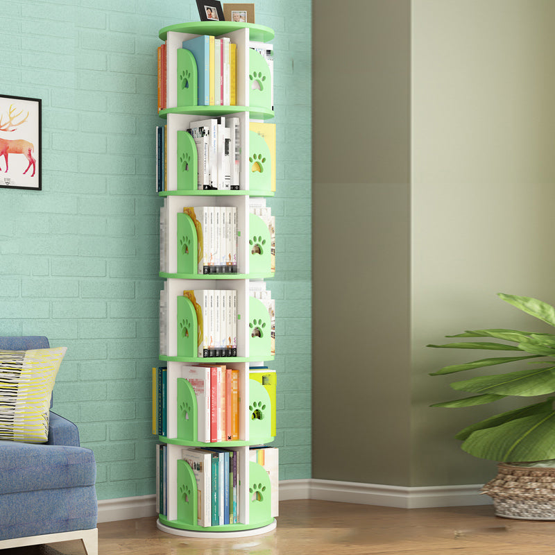 Scandinavian Shelf Freestanding Standard Kids Bookcase in Manufactured Wood
