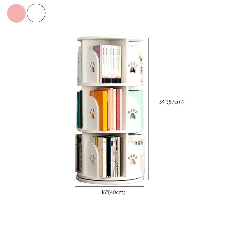 Scandinavian Shelf Freestanding Standard Kids Bookcase in Manufactured Wood