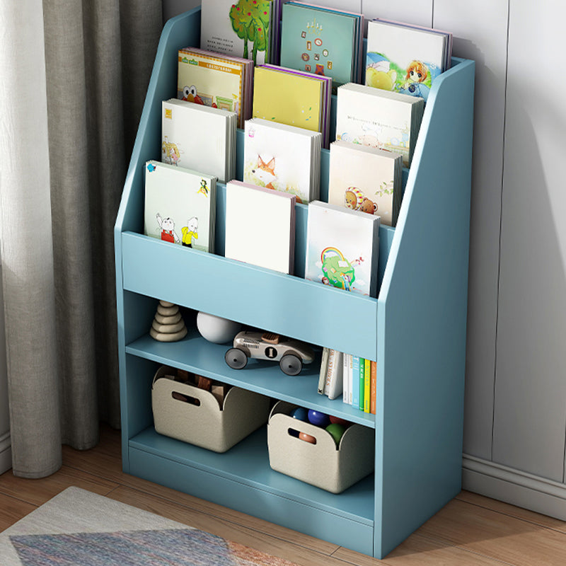 Scandinavian Book Display Closed Back Wood Children's Bookshelf