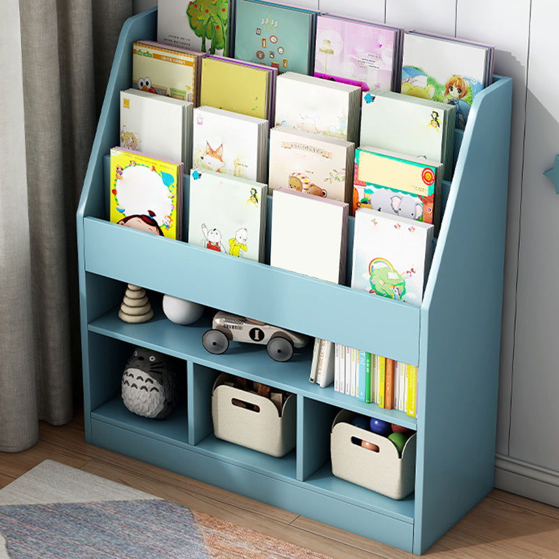 Scandinavian Book Display Closed Back Wood Children's Bookshelf