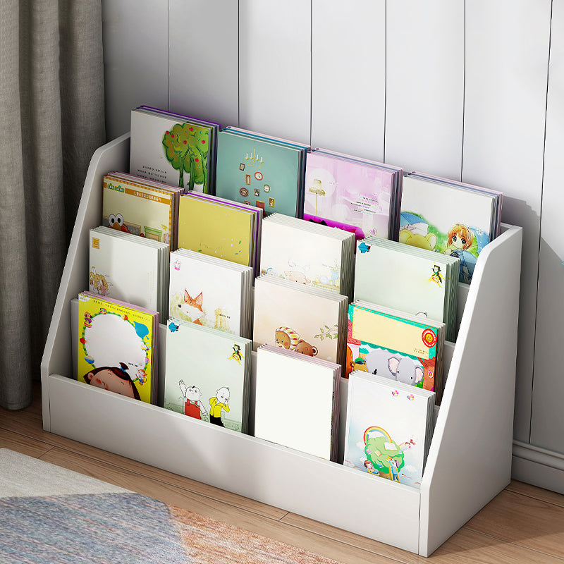 Scandinavian Book Display Closed Back Wood Children's Bookshelf