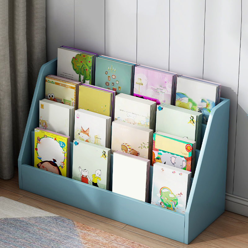 Scandinavian Book Display Closed Back Wood Children's Bookshelf