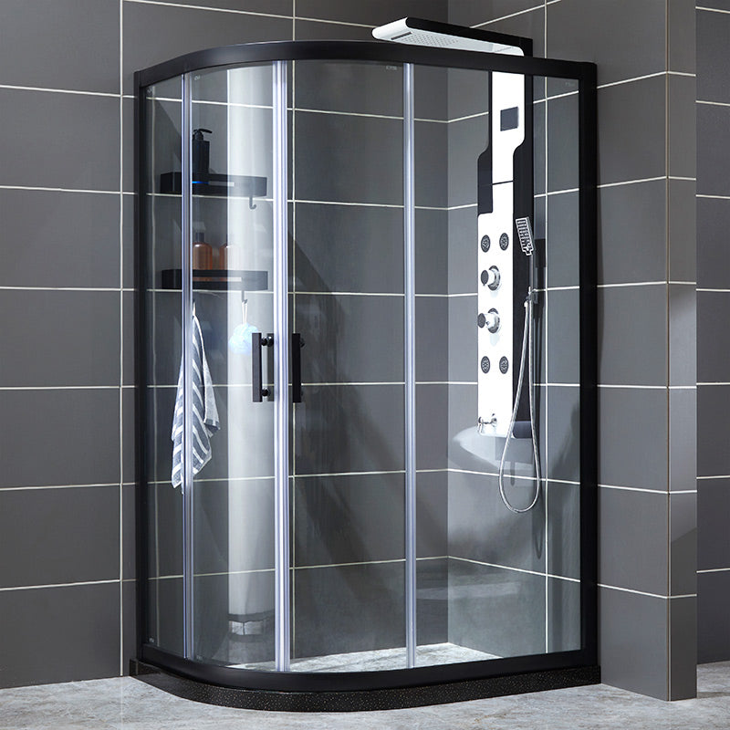 Double Sliding Frame Shower Doors Transparent TemperedShower Door