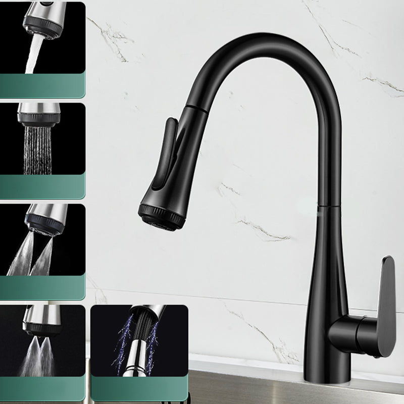 Modern Spring Spout Water Filler One Handle High Arch Kitchen Faucet