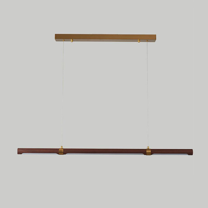 Single Brown Modern Ceiling Light LED Kitchen Island Lighting for Dining Table