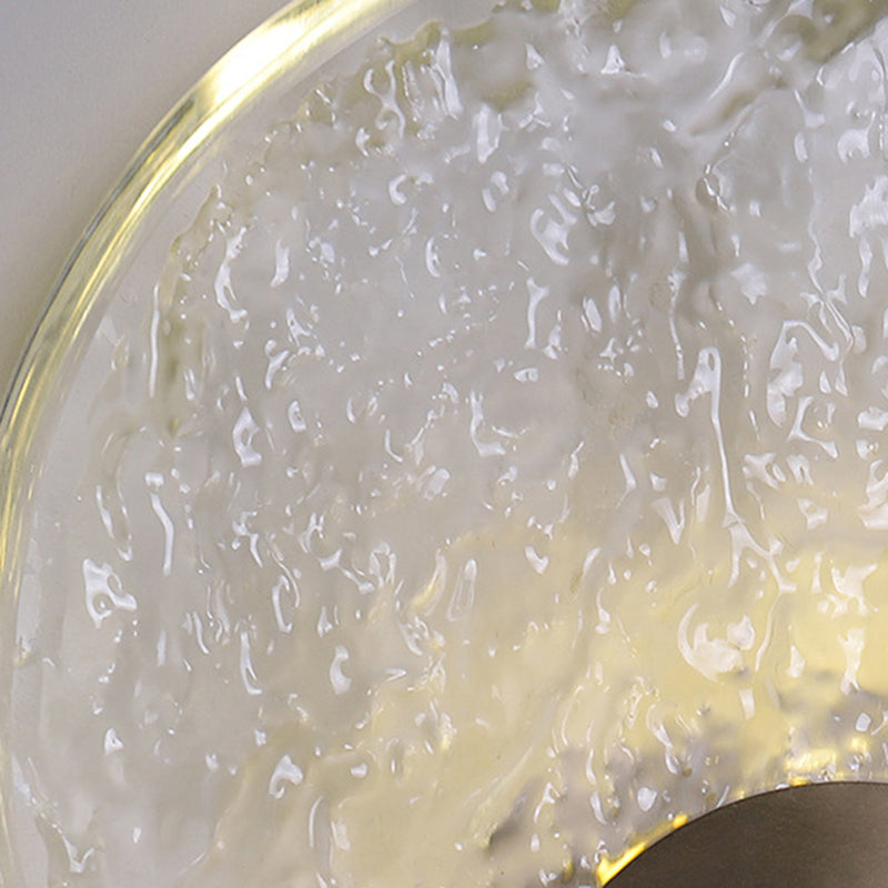 Modernism Single Golden Wall Mounted Sconce Circle LED Wall Light