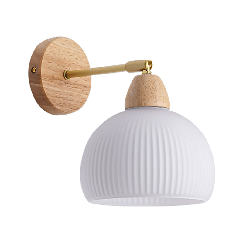Contemporary Wall Light Fixture Simple Wooden Wall Light Sconce for Bedroom