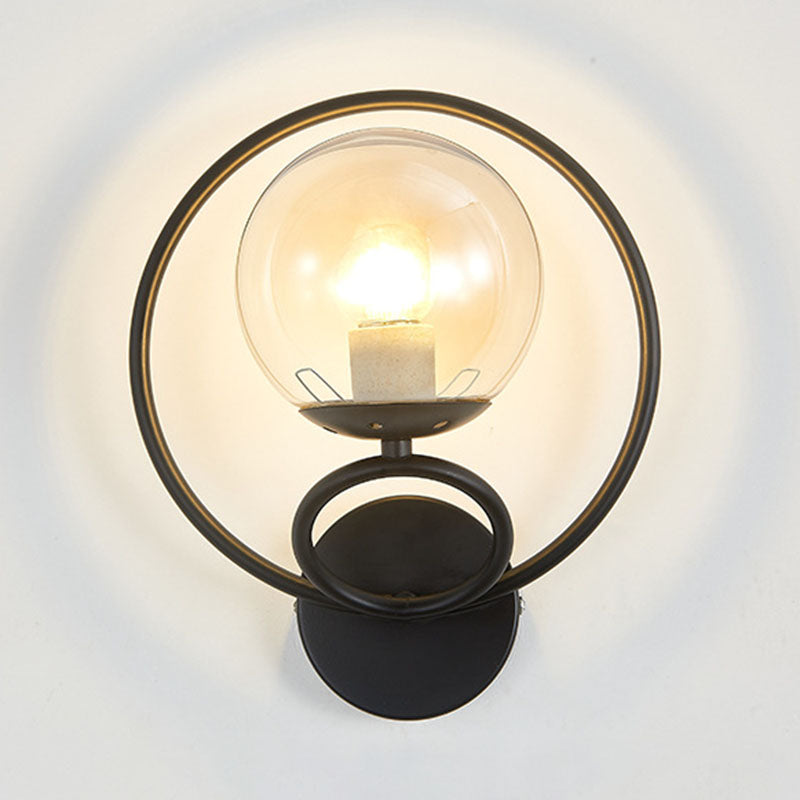 Modern Simple Iron Vanity Light Circle Shape Vanity Lamp for Shower Room