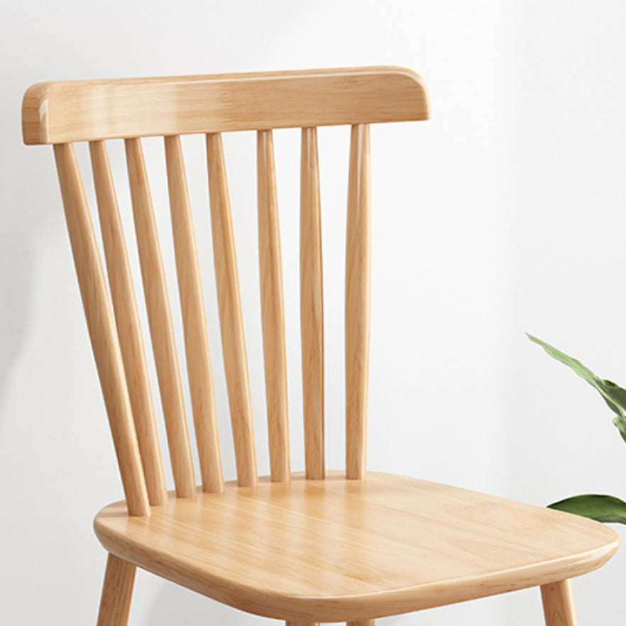 Contemporary Armless Dining Chair Home Solid Wood Dining Chair