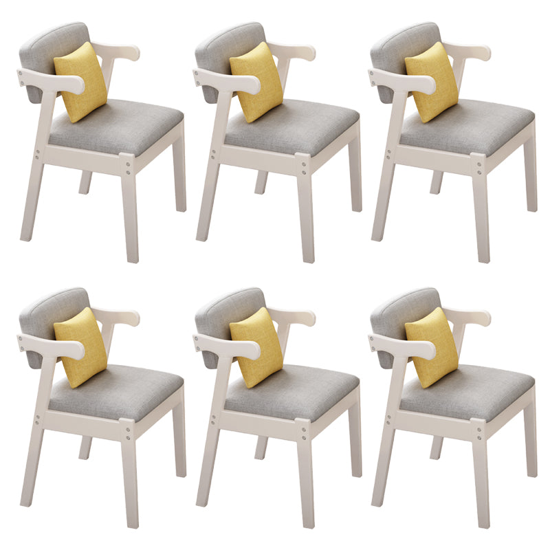 Contemporary Armless Dining Chair Home Solid Wood Dining Chair