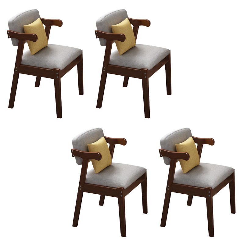 Contemporary Armless Dining Chair Home Solid Wood Dining Chair