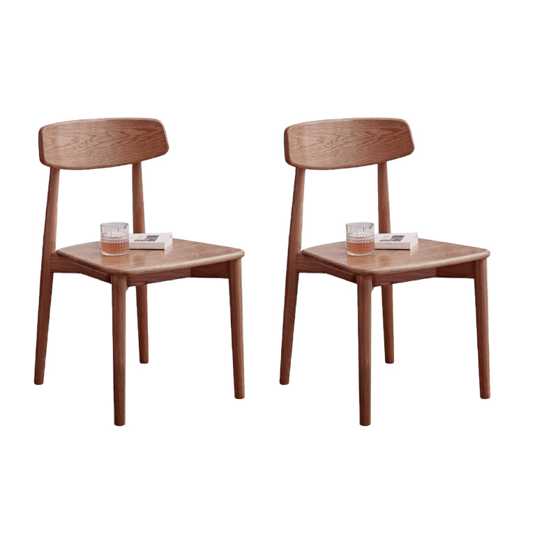 Dining Room Armless Dining Chair Home Wood Open Back Dining Chair
