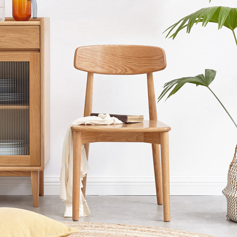 Dining Room Armless Dining Chair Home Wood Open Back Dining Chair