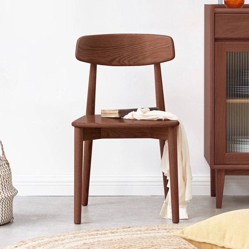 Dining Room Armless Dining Chair Home Wood Open Back Dining Chair