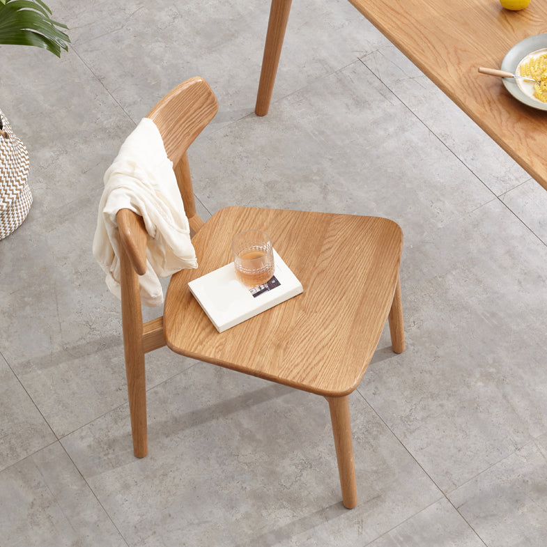 Dining Room Armless Dining Chair Home Wood Open Back Dining Chair