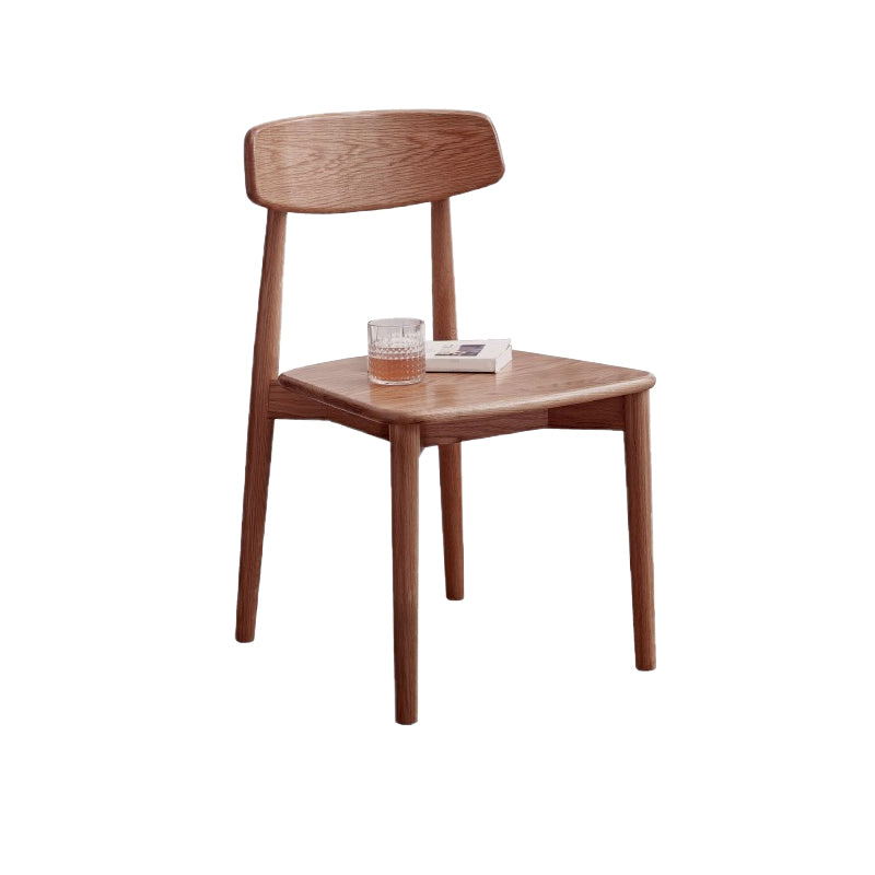 Dining Room Armless Dining Chair Home Wood Open Back Dining Chair