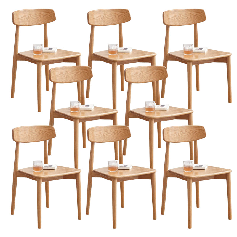 Dining Room Armless Dining Chair Home Wood Open Back Dining Chair