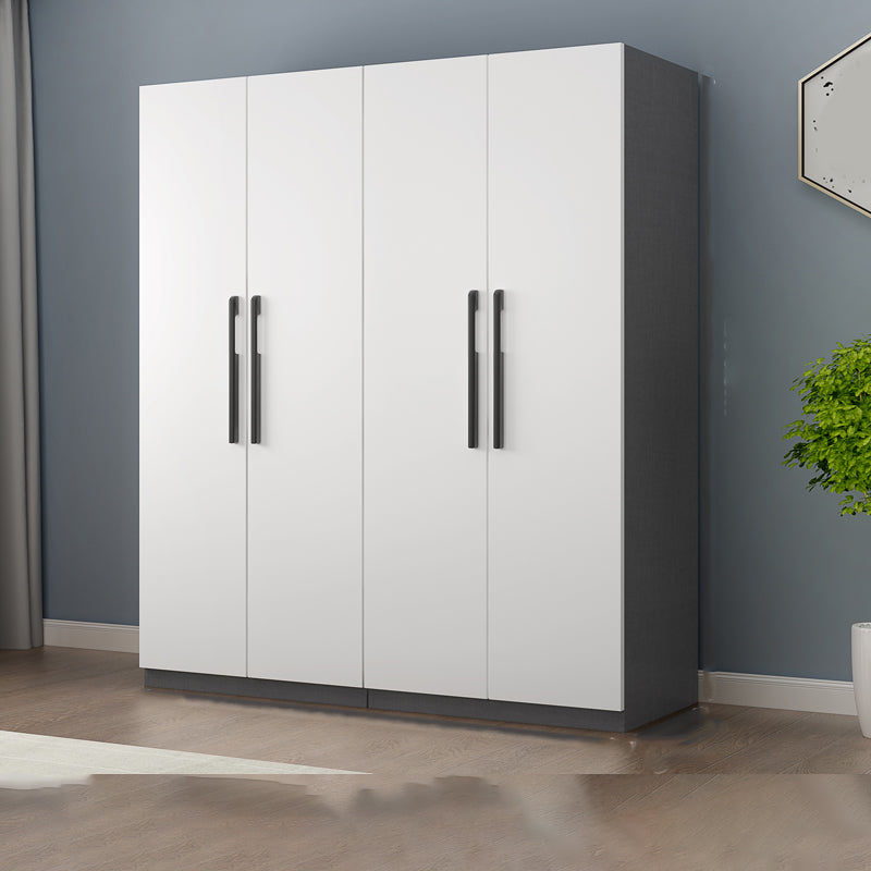 Modern Wood Frame Wardrobe Armoire Freestanding Wardrobe with Shelves