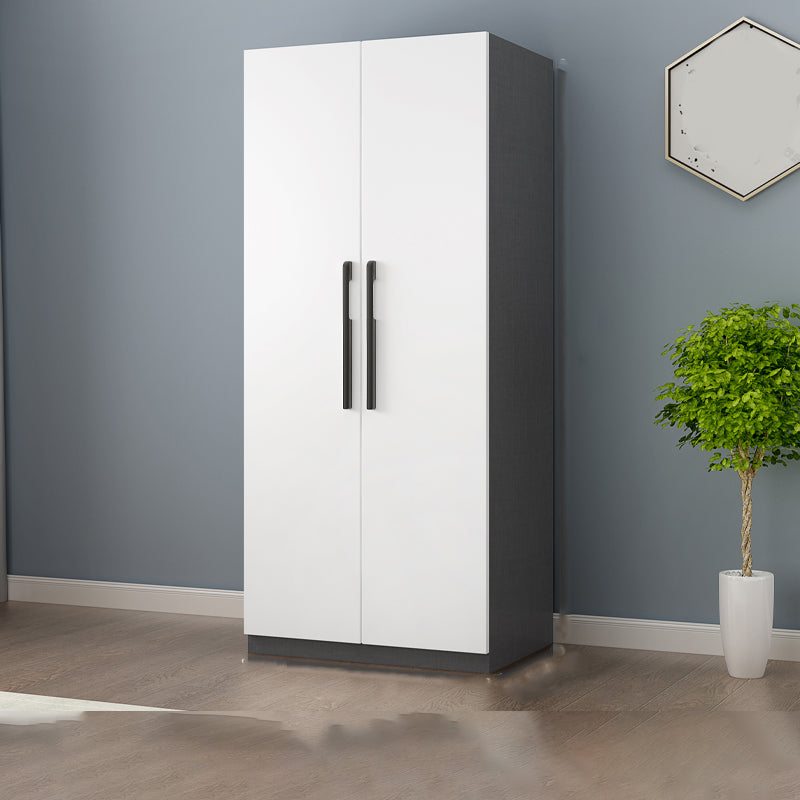 Modern Wood Frame Wardrobe Armoire Freestanding Wardrobe with Shelves