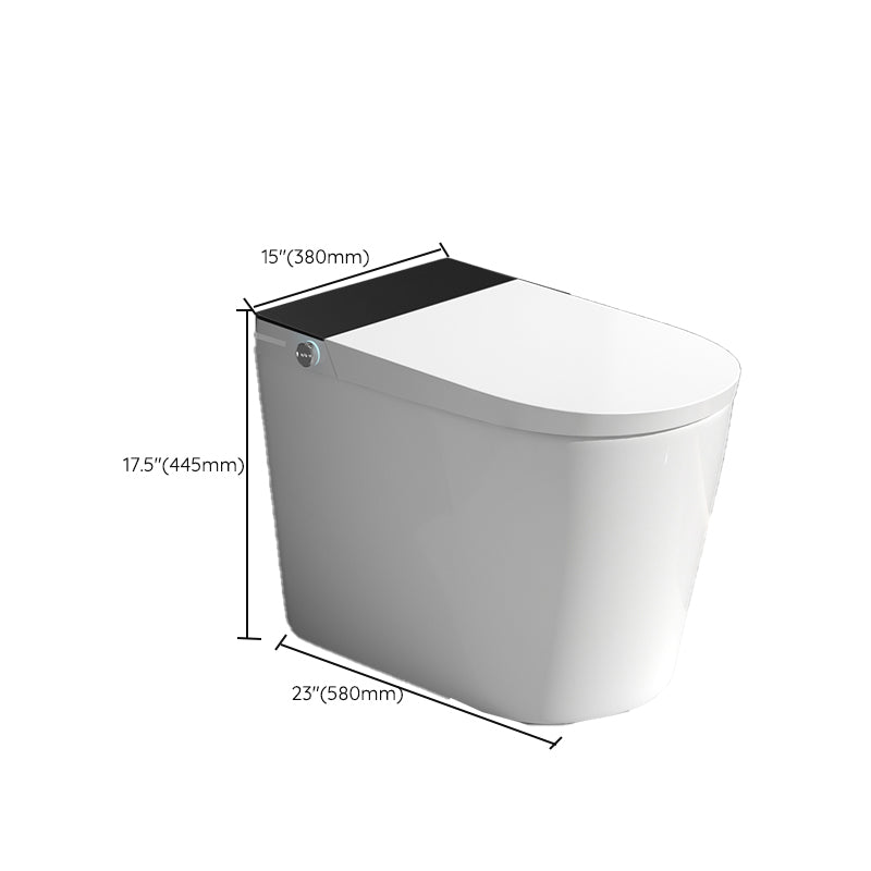 Modern One Piece ABS Toilet Floor Mounted Siphon Jet Toilet Bowl