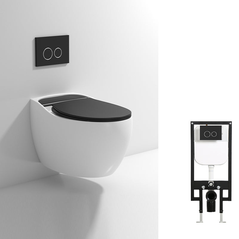 Contemporary Wall Hung Toilet Bowl Slow Close Seat Included Urine Toilet for Washroom