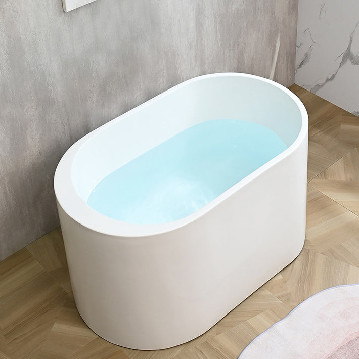 Antique Finish Oval Stand Bathtub Soaking Modern Style Bath Tub