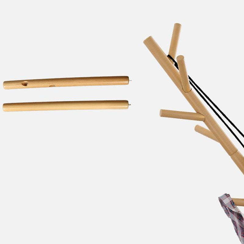 Free Standing Hall Stand Wooden Mid-Century Modern Hall Stand