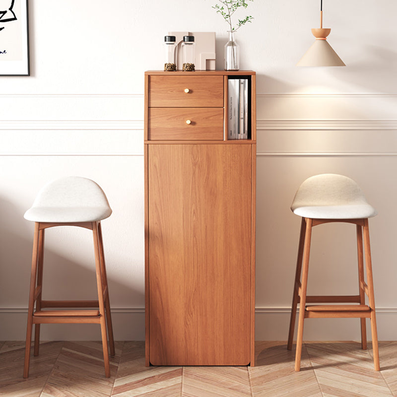 1/2/3 Pieces Table and Stool Set Wood Rectangular Pub Dining Set