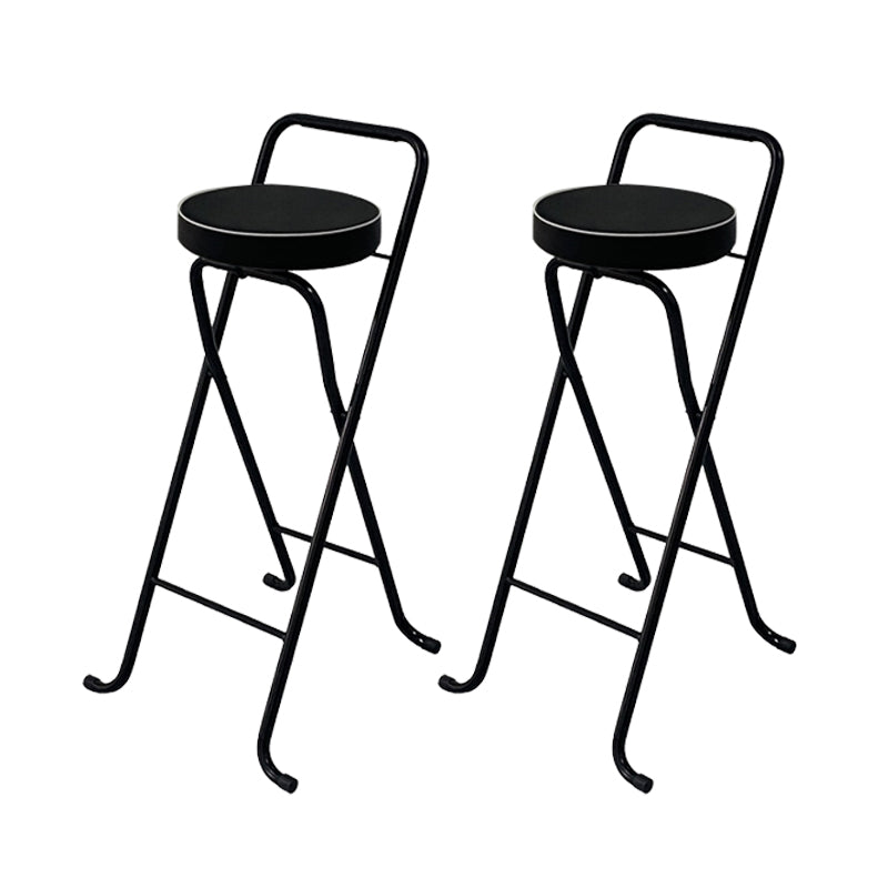 Contemporary Indoor Bar Stools Folding Counter Stool with Metal Legs