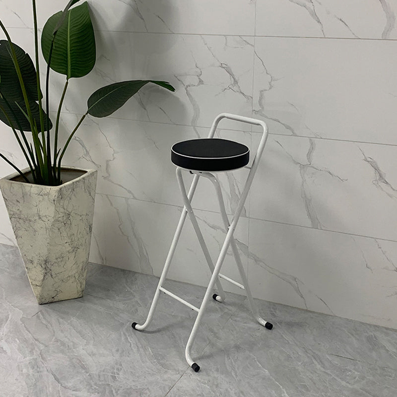 Contemporary Indoor Bar Stools Folding Counter Stool with Metal Legs