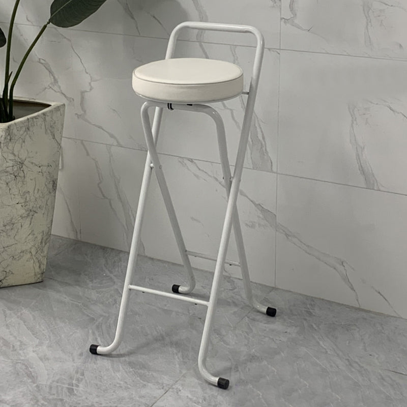 Contemporary Indoor Bar Stools Folding Counter Stool with Metal Legs