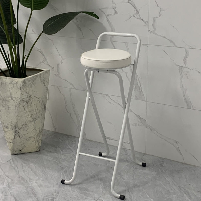 Contemporary Indoor Bar Stools Folding Counter Stool with Metal Legs