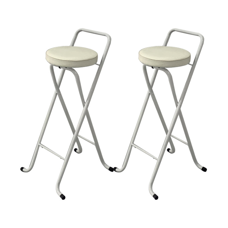Contemporary Indoor Bar Stools Folding Counter Stool with Metal Legs