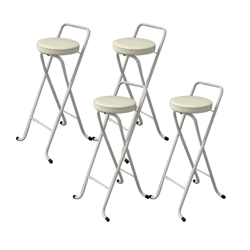 Contemporary Indoor Bar Stools Folding Counter Stool with Metal Legs