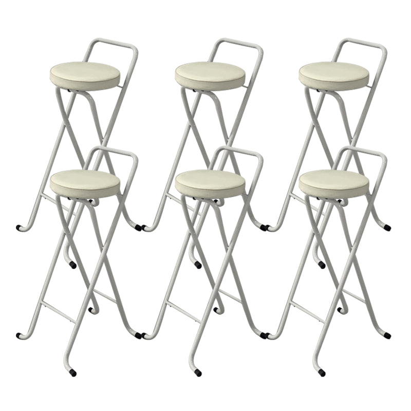 Contemporary Indoor Bar Stools Folding Counter Stool with Metal Legs