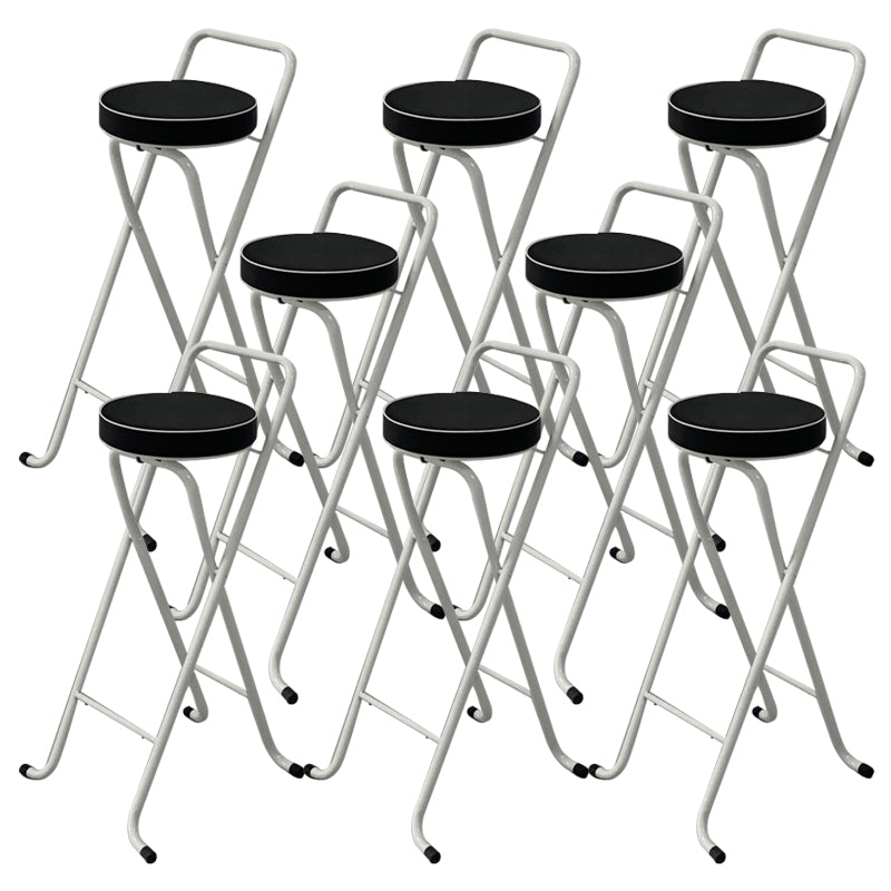 Contemporary Indoor Bar Stools Folding Counter Stool with Metal Legs