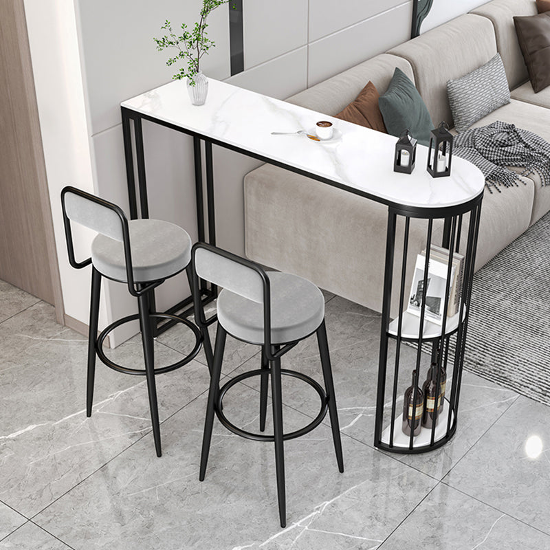 Metal Barstools Glam Armless Bar Stools With Black Metal Legs