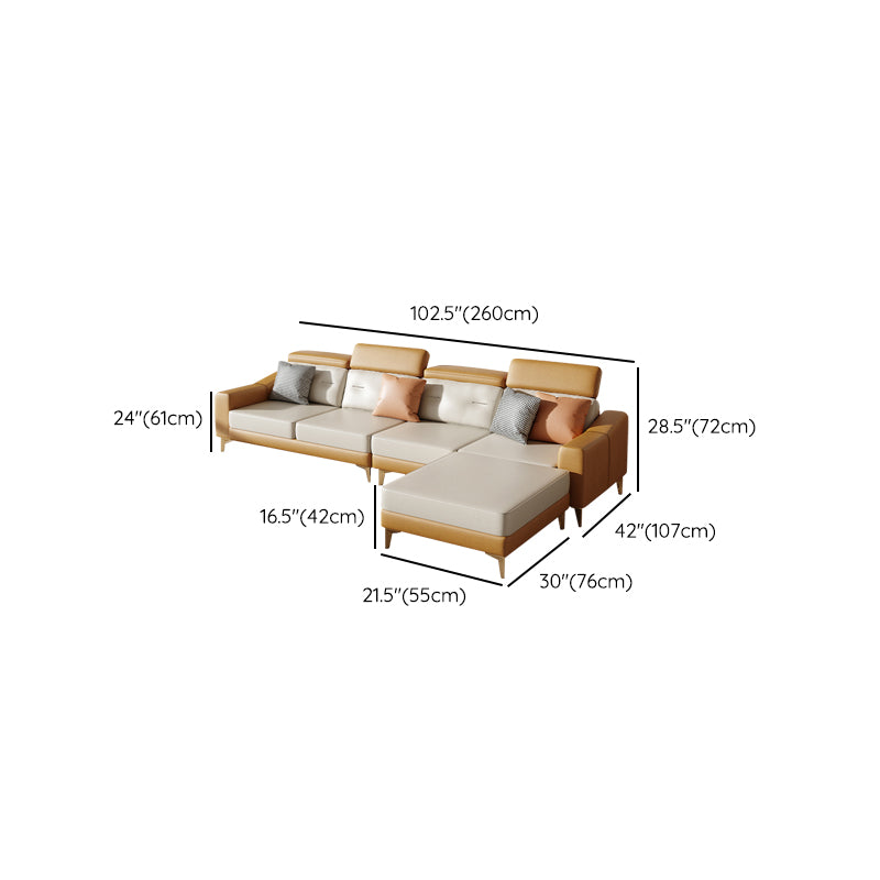 L-Shaped Reversible Sectional Sofas Water Resistant Sectionals