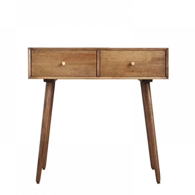 Contemporary Solid Wood Make-up Vanity Home Vanity Desk with Mirror