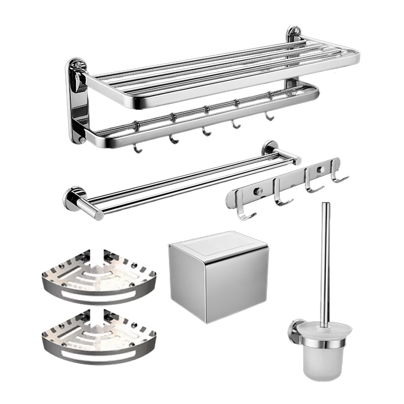 Modern Stainless Steel Bathroom Accessory Kit Towel Bar Paper Holder Bath Hardware Set