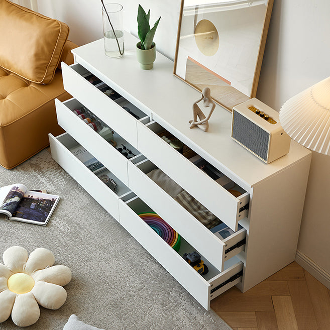 Modernism Storage Double Dresser Wood Dresser with 3/4/5/6/8 Drawers for Bedroom