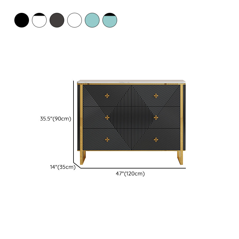 13.65-inch W Contemporary Storage Chest Dresser Stone Dresser