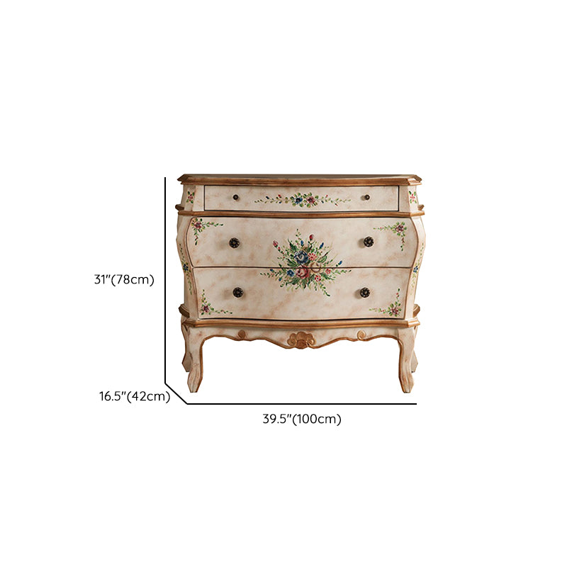 Traditional Storage Chest Solid Wood Dresser with 2/3 Drawers