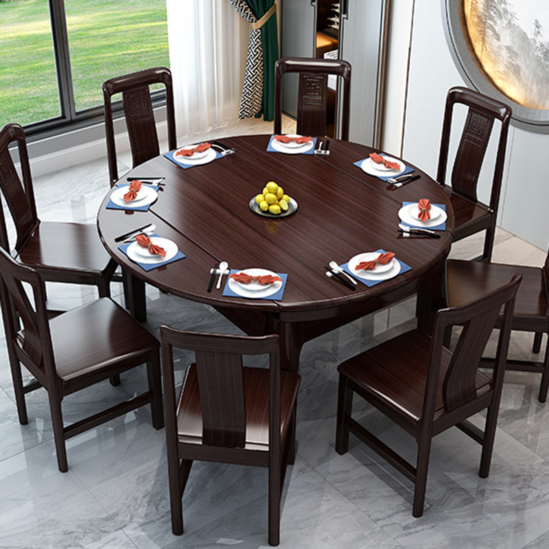 Modern Foldable Dining Table for Home Solid Wood Dinette Table